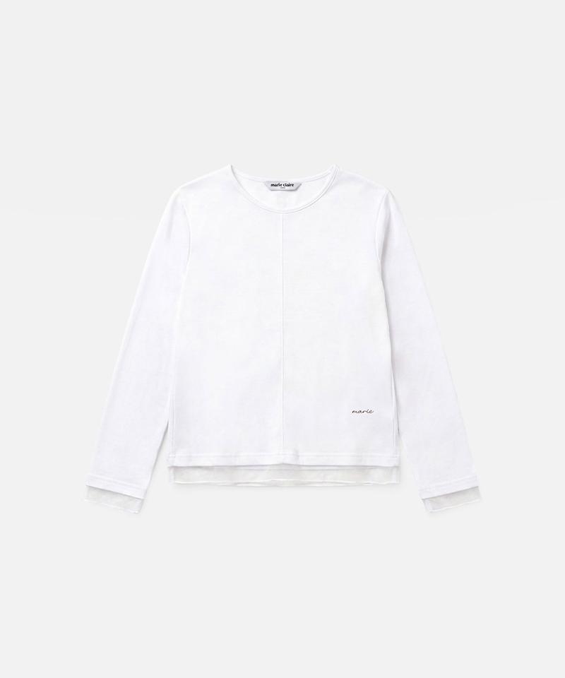 MARIE CLAIRE Mesh Layered Long Sleeve (Magcls07Mwh)