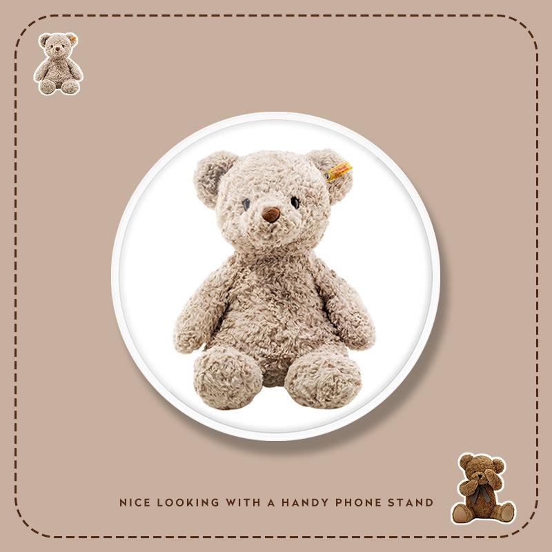 

Совместимый с Apple милый мультяшный медведь телескопический держатель для телефона с подушкой безопасности для удобного просмотра