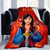 1 Stück, Disney Mulan Heimdekorative Kuscheldecke Weiche Decke für Sofa, Bett, Auto, Reisen, Camping, Büro-Nickerchen, Geschenkidee