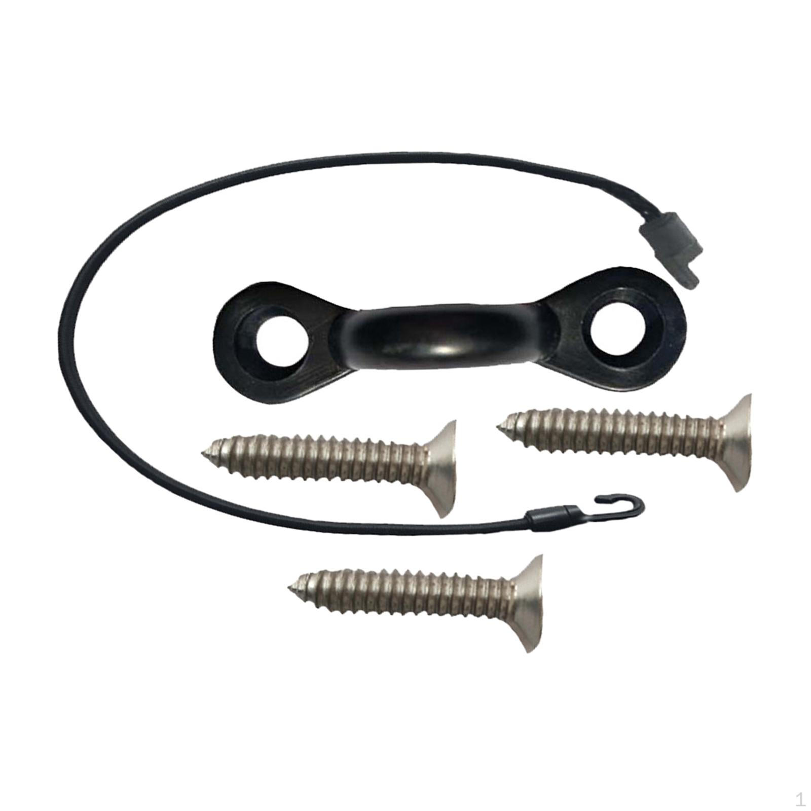 

Kayak Deck Rigging Kit Loops tie Pad Eye with Screws Cord Ends Hooks for Boats