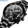 CRRJU 2214New six-hand steel strap solid men's hot-selling casual personalized watch, fashionable and popular for men