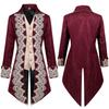 Homens Steampunk Gótico Vitoriano Jaqueta Vintage Roxo Veludo Fraque Medieval Frock Casaco Uniforme Traje Renascentista