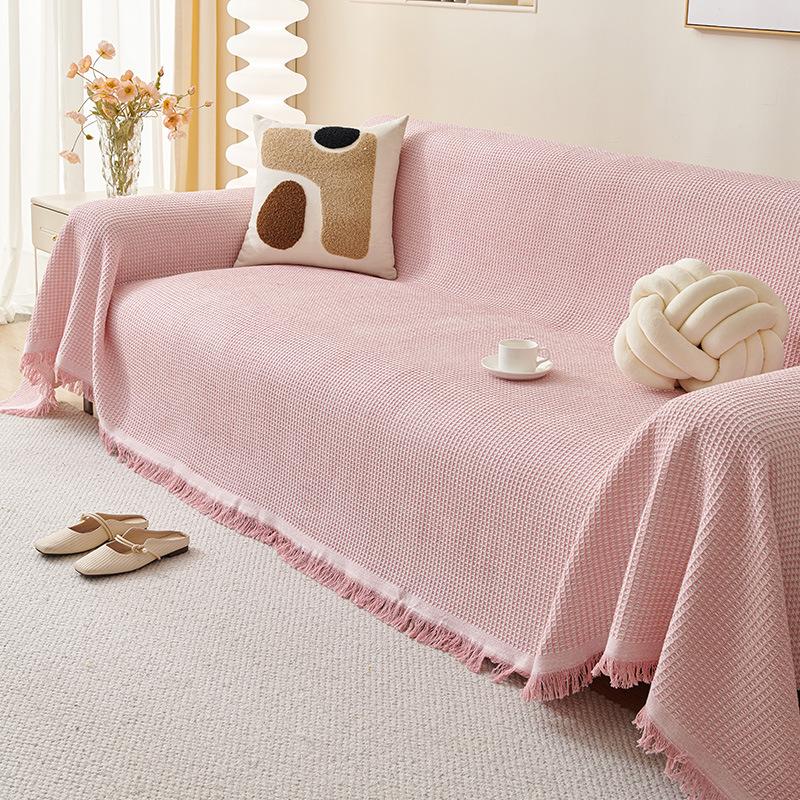 Universal Cat-Scratch Resistant Sofa Cover, Dustproof Blanket Pad for All Seasons