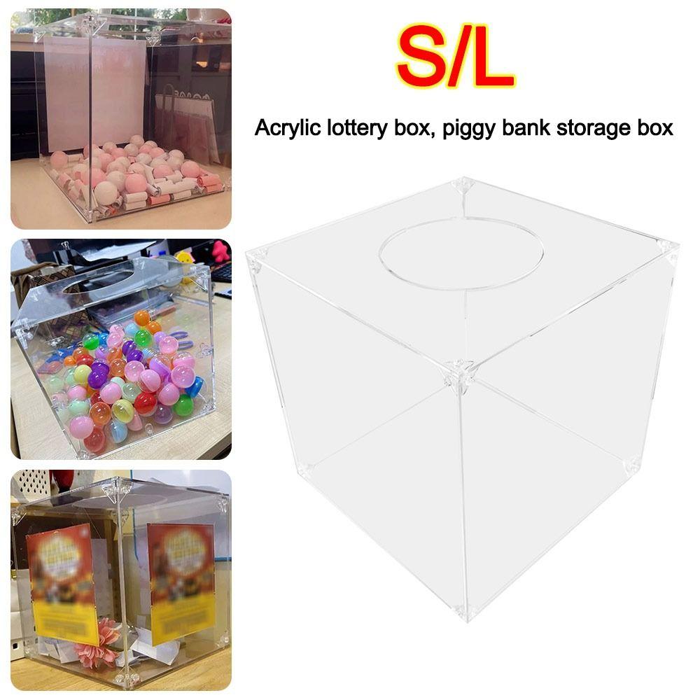 Transparent Acrylic Lucky Draw Box Clear Acrylic Voting Box Gift Card Box Acrylic Display Box