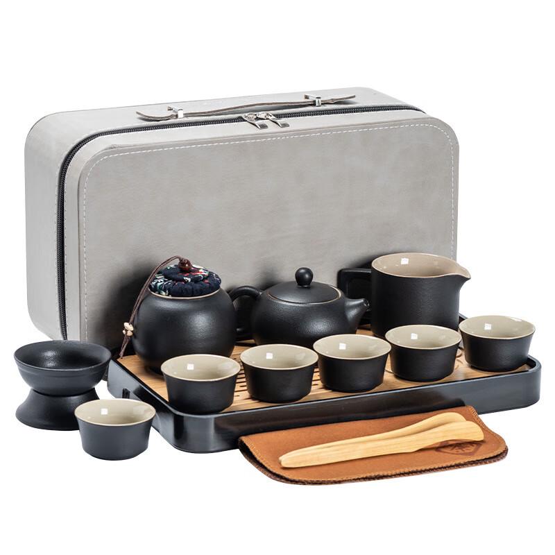 Changbaosen Japanese Black Pottery Kung Fu Tea Set