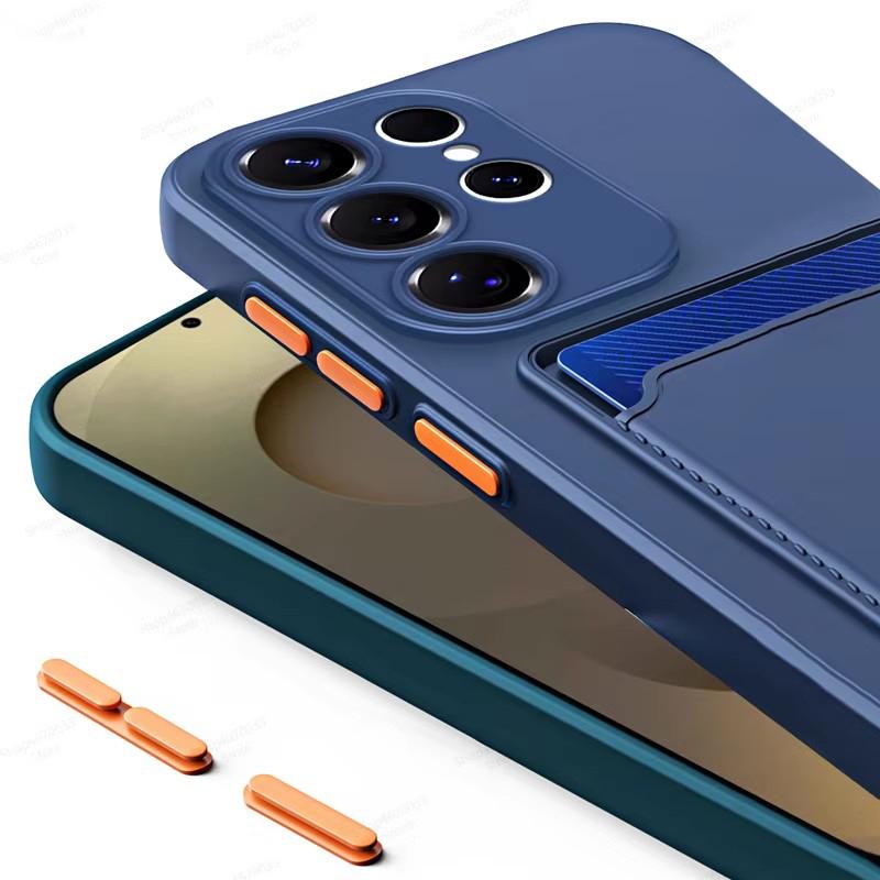 Funda Soft Back Silicone Wallet Case For For Samsung Galaxy S26 S25 S24 S23 S22 S21 Ultra Plus FE Edge Card Holder Cover