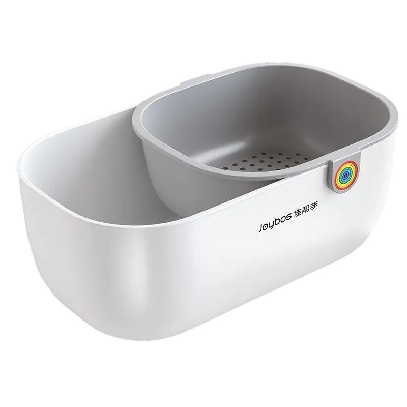 Double-layer Snack Fruit Food Storage Box Household Fruit Plate Drain Tray Special Storage Basket for Lazy People