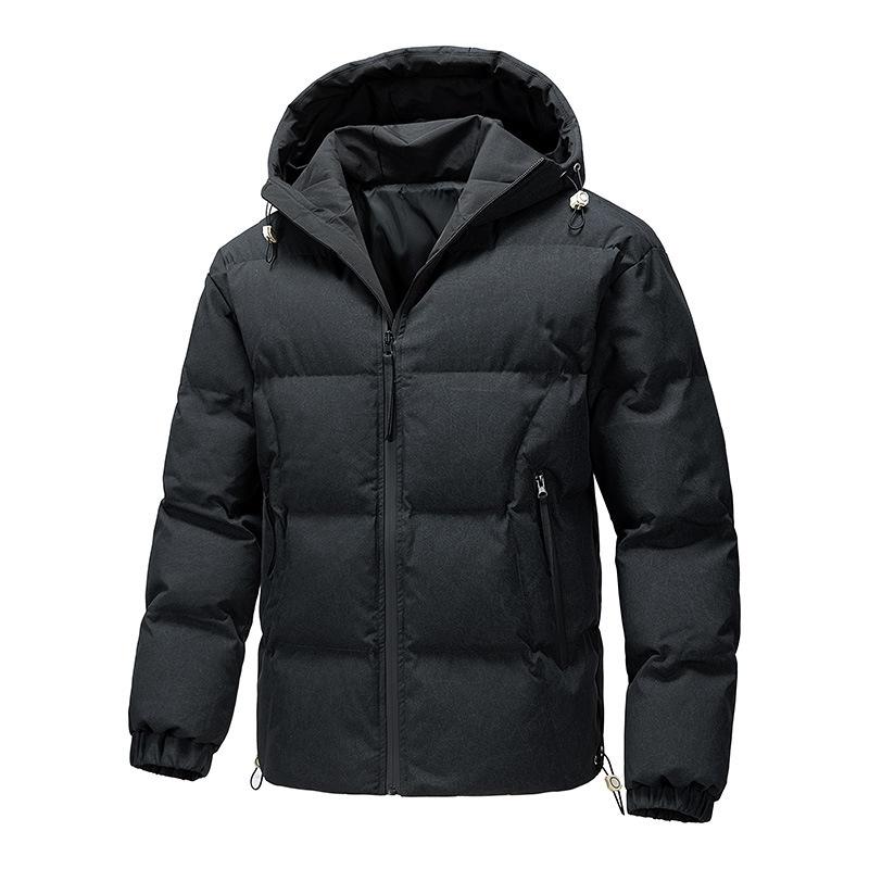 New Men s Cotton Clothes Trendy Casual Handsome Loose Version Thickened Warm Hooded Men s Jacket Cotton-padded Clothes M