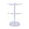 2 Tier Rotating Jewelry Display Stand Necklace Bracelet Ear s  s Watches Keychains Holder   Acrylic Jewelry  