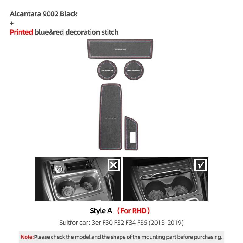 Betterhumz For BMW F30 F32 F34 F35 Car Cup Coaster Holder Anti-Slip Pad Storage Box Mat Center Console Interior Deco Accessories