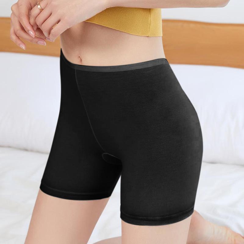 Women's Seamless Lace Anti-Exposure Safety Shorts, Summer Three-Quarter Length with Non-Curling Edge.