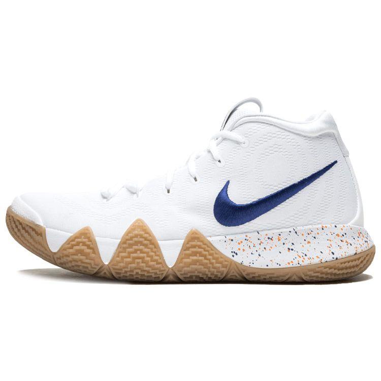 Nike Kyrie 4 Uncle Drew Pánské tenisky Bílá Hluboká královská modř Guma Světle hnědá 943806-100