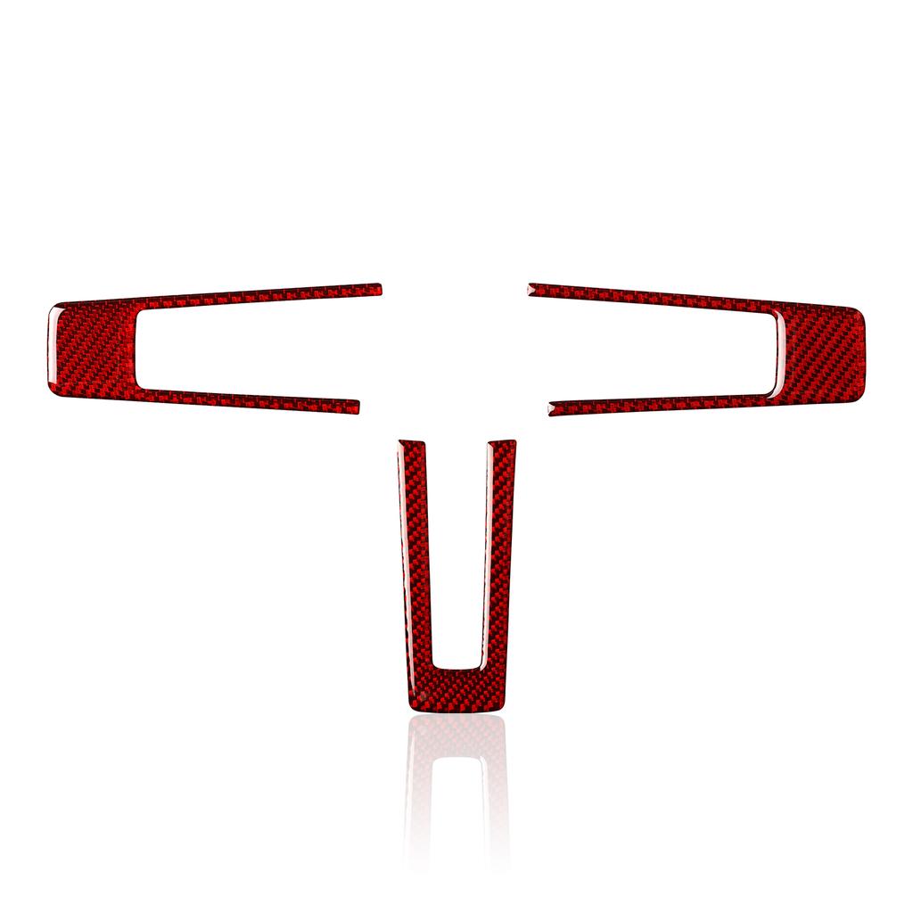 For Ford Mustang 2009 2010 2011 2012 2013 2014 Accessories Car Steering Wheel Sticker Decal Carbon Fiber Interior Trim