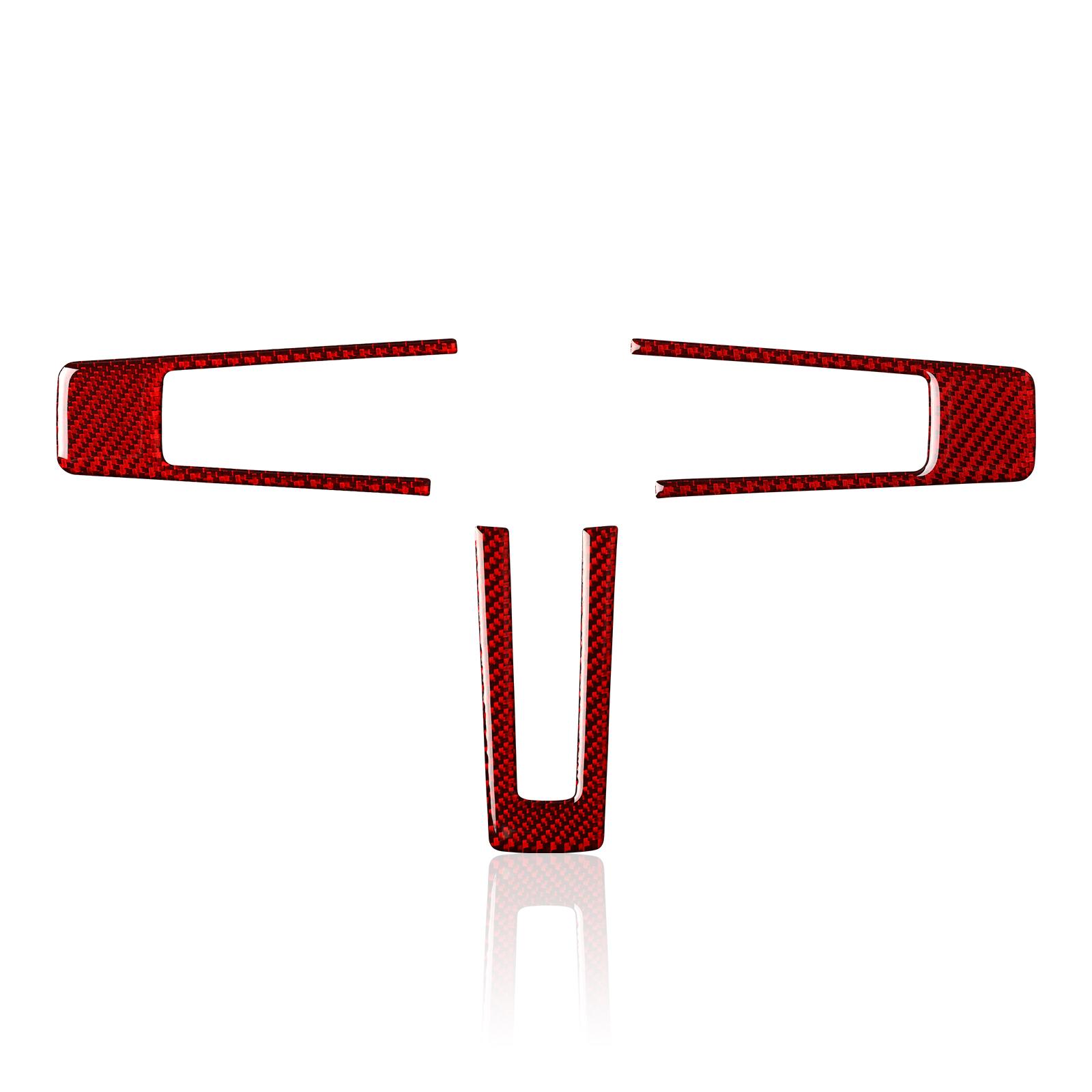 

Для Ford Mustang 2009 2010 2011 2012 2013 2014 аксессуары наклейки на руль автомобиля наклейка из углеродного волокна внутренняя отделка красный