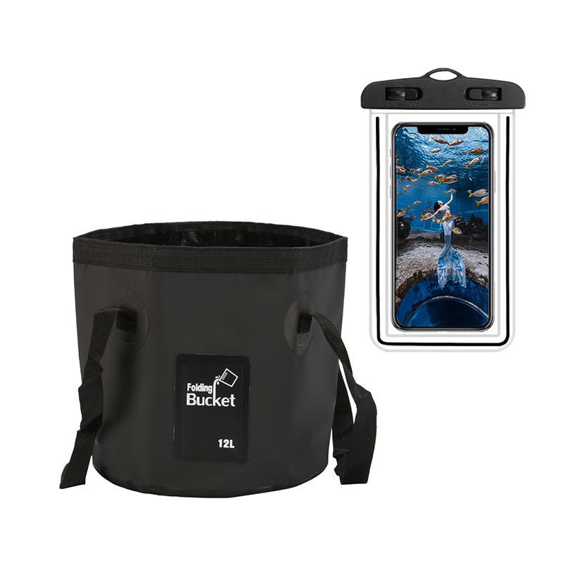 Portable Folding Waterproof Travel Fishing Bucket Bag