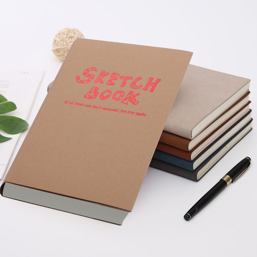 Portable Sketch Book Blank Pages Thick Paper Art Drawing Book for Students Sketching Painting Creative Writing Travel Journal