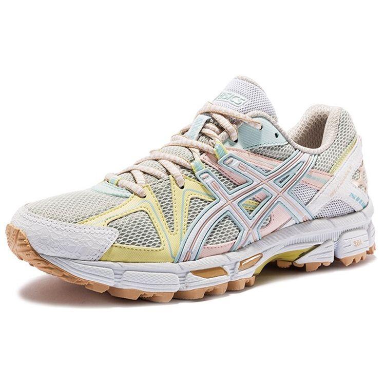 Asics Gel-Kahana 8 Mesh Fabric Low-Top Casual Running Shoes Women Sneaker White Pink Yellow 1012A978-020