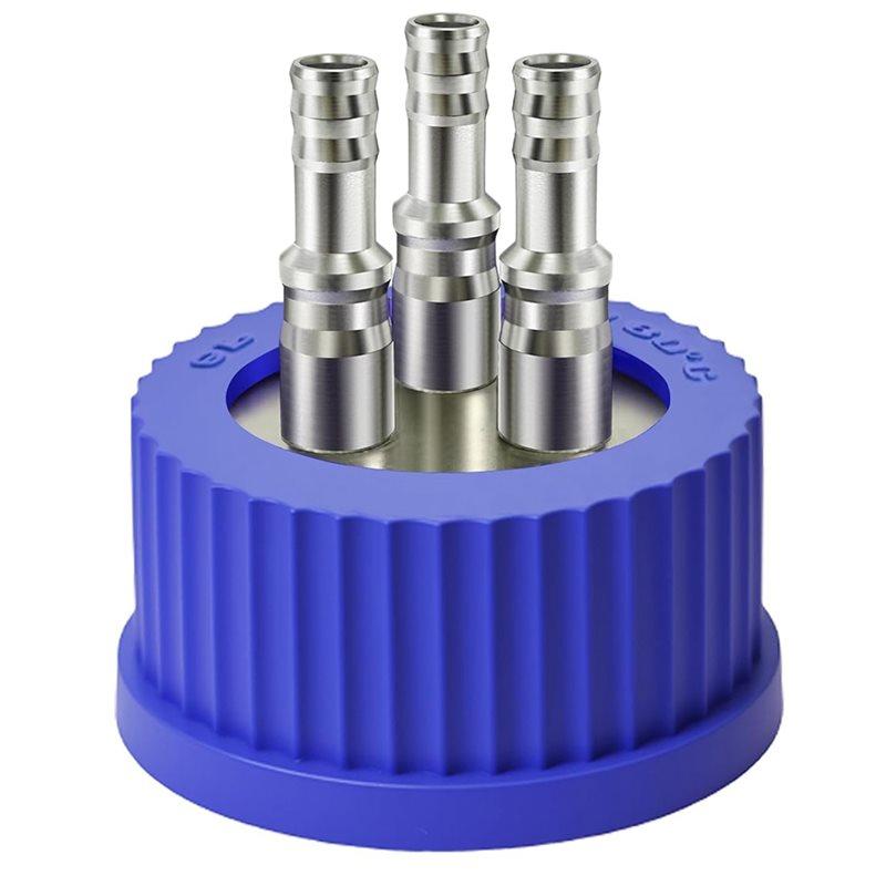 ABGR-GL45 304 Stainless Steel Safety Bottle Cap, Large Size,8-10Mm For Laboratory Use Diameter