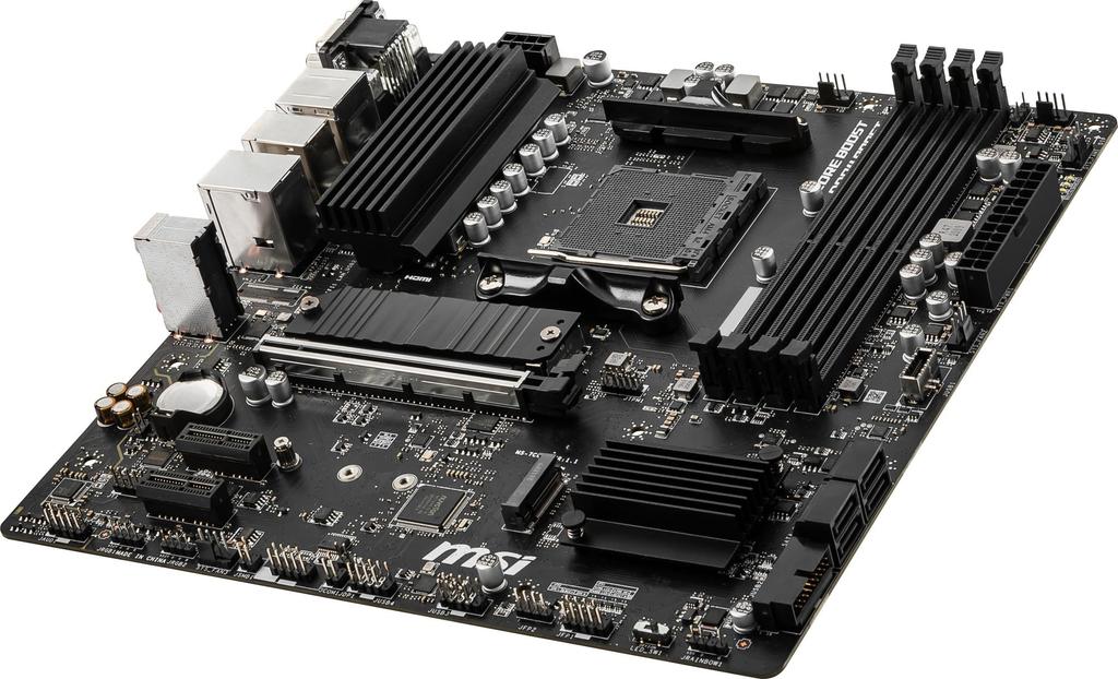 MSI B550M Motherboard Compatible with AMD Ryzen Series Socket and PCIe PRO-VDH Micro-ATX MB6468, 5000/4000G/3000 Processors, AM4, DDR4, 4.0