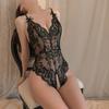 Porn Deep V-neck Backless Underwear Lace Crotchless Bodysuit Sexy Lingerie Women Dress Transparent Female Underwear Hot Babydoll