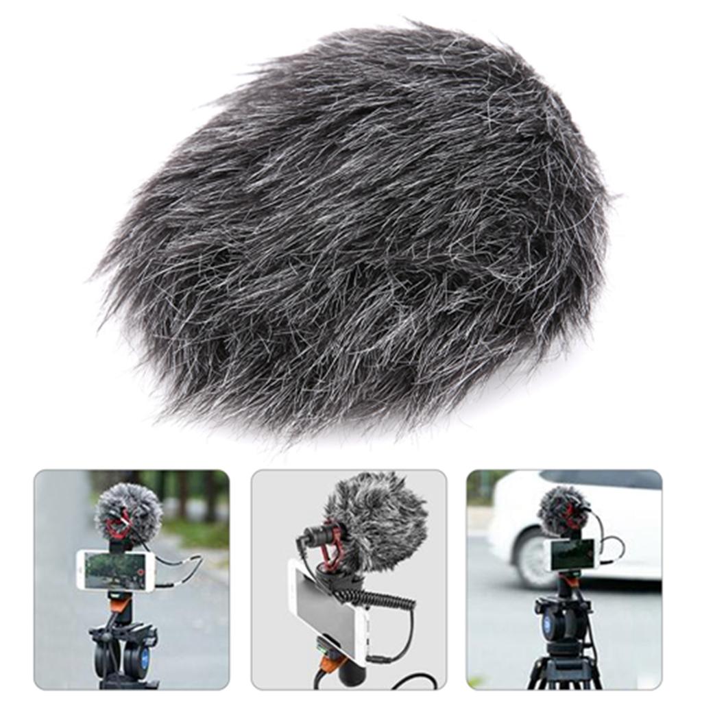 Universal Microphone Windscreen Fur Soft Windshield Wind Muff for BOYA BYMM1 Mic