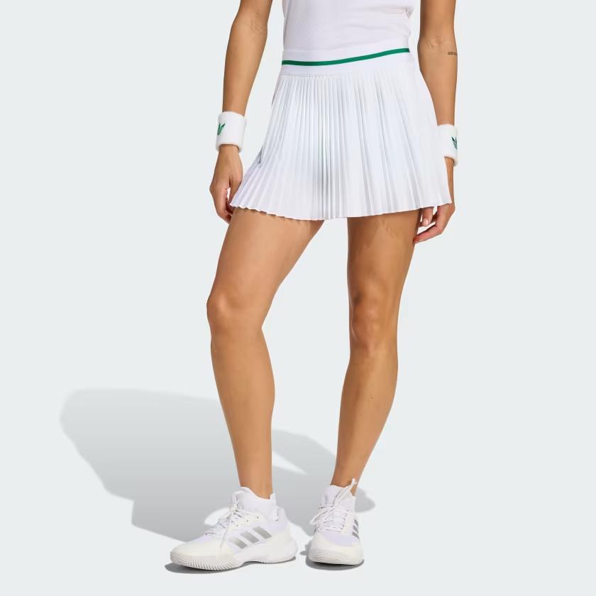 Adidas Originals Elastic Solid Color Logo Casual Skirt Women Skirts White JM4730