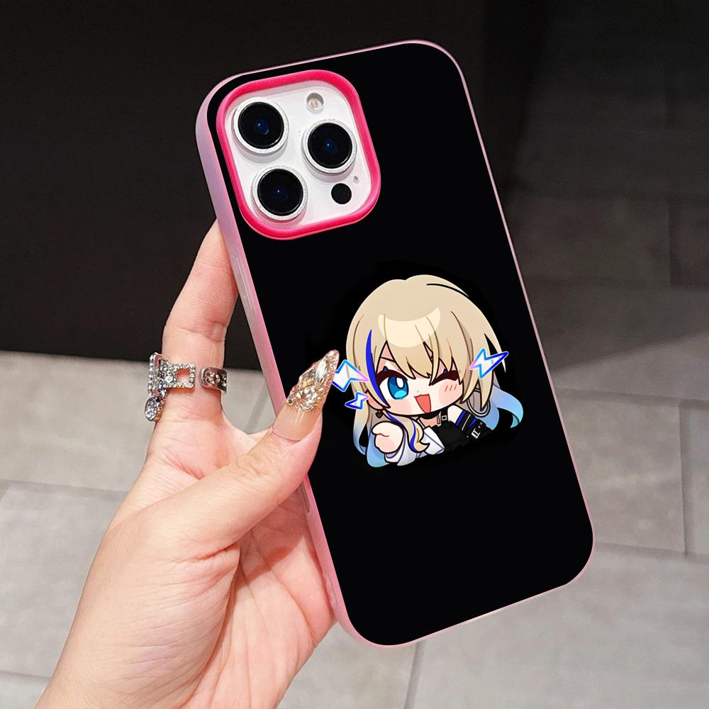 HSR Serval Jelly Double layer Rose Red Mobile Phone Case for iPhone 17 16 15 14 13 12 11 Air Pro Max Plus Protective