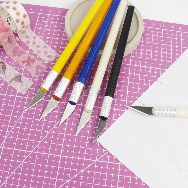 1pc Cutter Knife Art Utility Knife Pen Sword Cut Stickers Scrapbooking Cutting Tool Hand Account Sword School Supplies DIY Craft