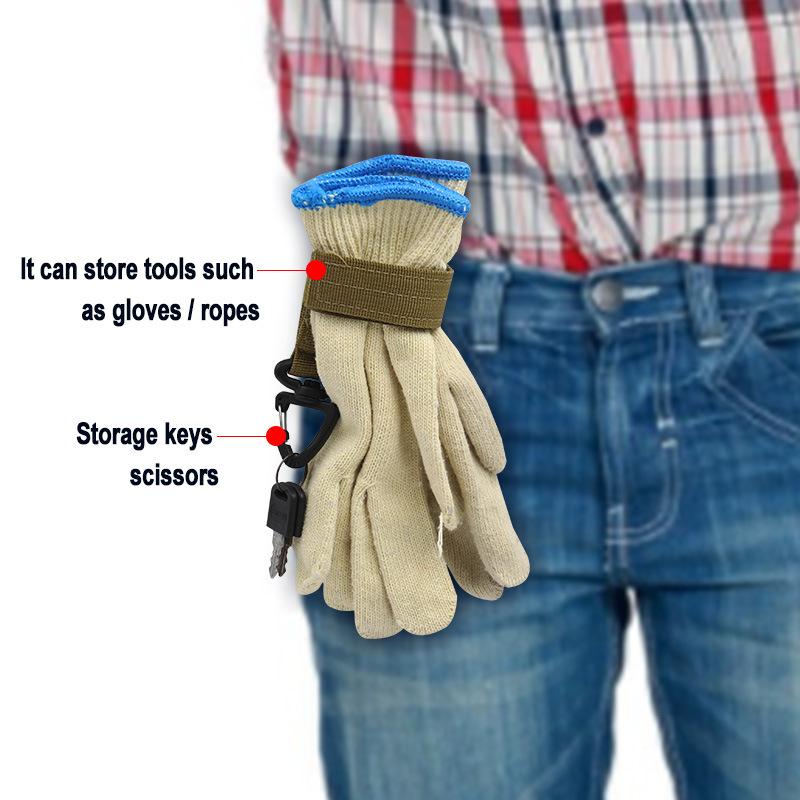 Multi-purpose Gloves Hook Work Gloves Safety Clip Outdoor Gloves Climbing Rope Anti-lost Camping Hanging Buck