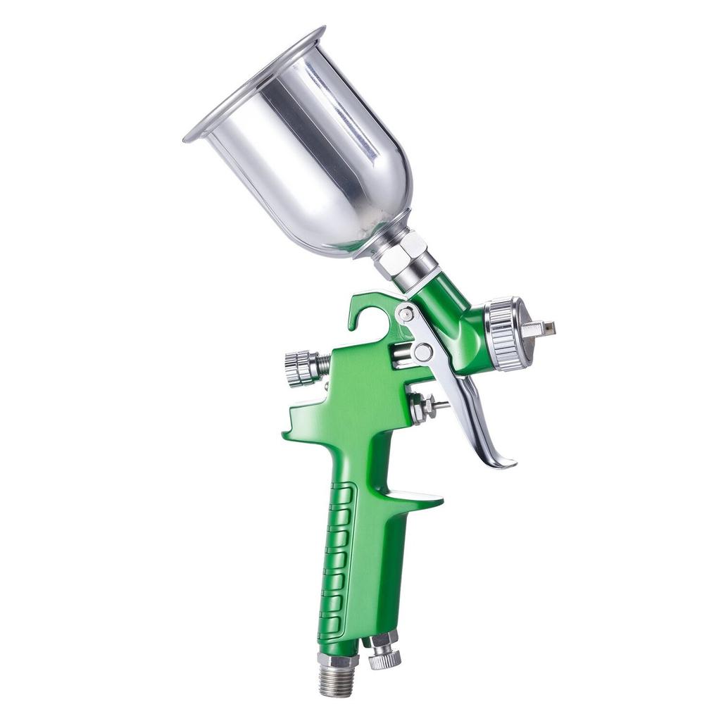 3-Piece Air Spray Gun Kit, Professional Auto Paint Spray Gun Set with 3 Nozzles (1/1.4/1.8mm), 3 Cups & Air Regulator, Gravity Feed Automotive Paint