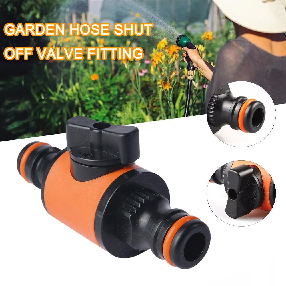 Garden Hose Quick Connector With Shut Off Valve Water Pipe Tap Adapter Fitting For Irrigation System Irrigation Hose Repair