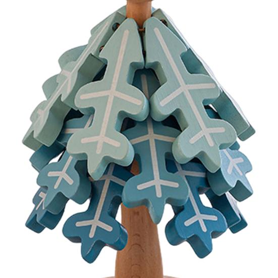 Wooden Christmas Tree Trivets for Hot Dishes Foldable Coasters Pot Holders Heat Resistant Silicone Table Protector Creative Gift for Home Kitchen