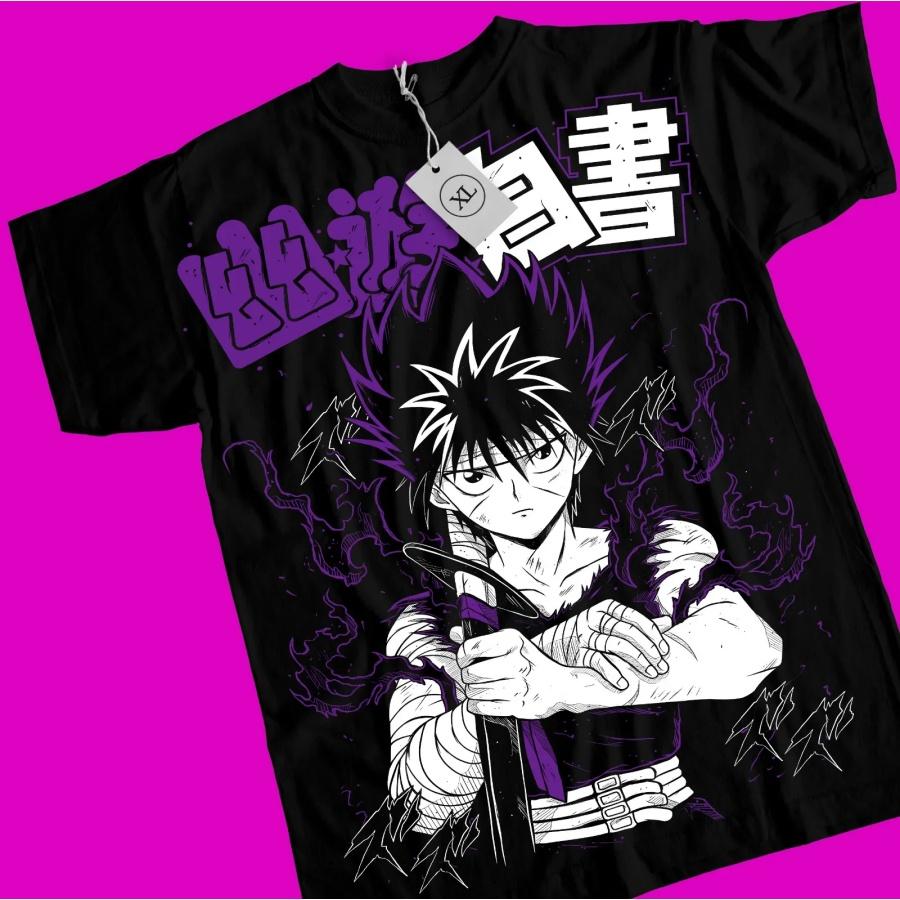 

Футболка Хьеи Yu Yu Hakusho Курама Кувабара Аниме Манга Черная Футболка Юске Хьел S чёрный