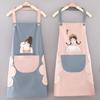 Women's Waterproof & Oilproof Korean-Style Cooking Apron - Fashionable, Wipeable Smock for Kitchens
