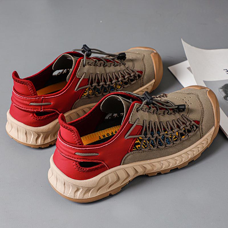 Fashion Outdoor Sandals Mens Dress Shoes Retro Male Leather Business Male Baroque Shoes Casual Mens Oxford Work Footwear