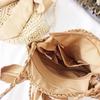 Sommer Stroh Strandtasche Schleife Damen Umhängetaschen Runde Taschen mit Schleife
