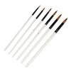 6pcs 6 Sizes Watercolor Brush Set Fine Detail Tip Oil Paint Brush Tips  Fine Detail Tip