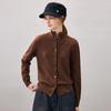 Kemeng Boka Women's 100% Cashmere High-Neck Cardigan