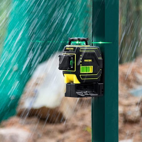 Firecore Laser Level, 2x360 Full-Line Green Laser Level, F92T-XG, Full-Line Projection Model, Level with Magnetic Base, Automatic Correction, IP65 Du