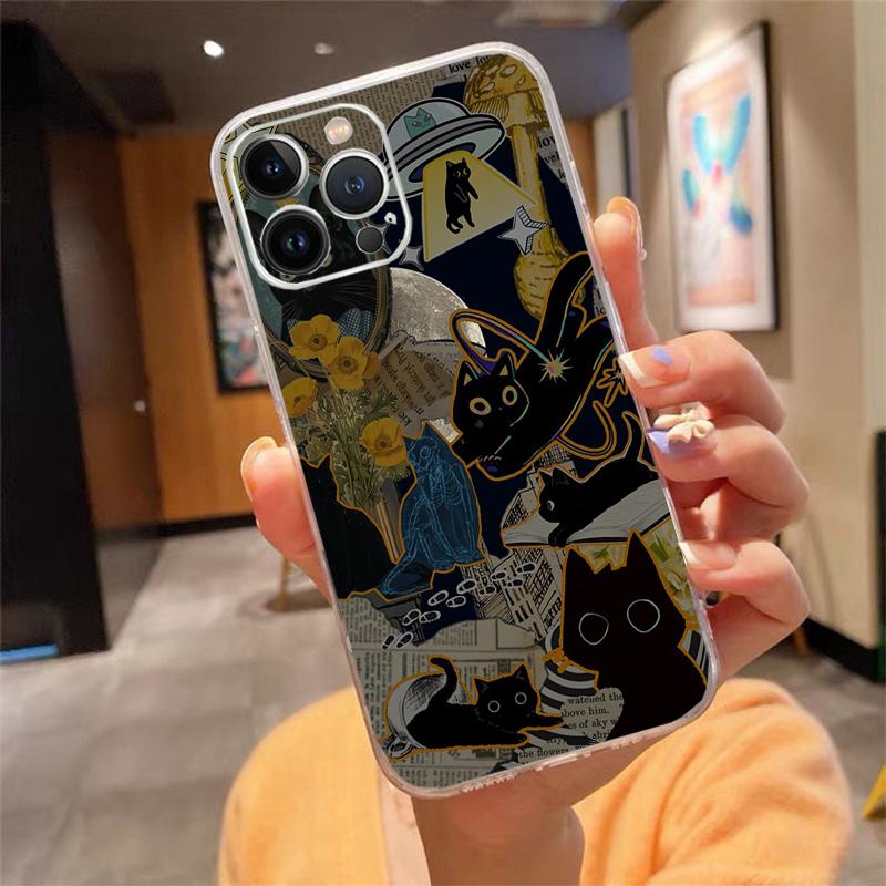 

Fun Cat Phone Case For iphone 17 Pro Max 17 Air 16 15 14 13 Pro Max 15 16 Pro 15Plus iphone 16