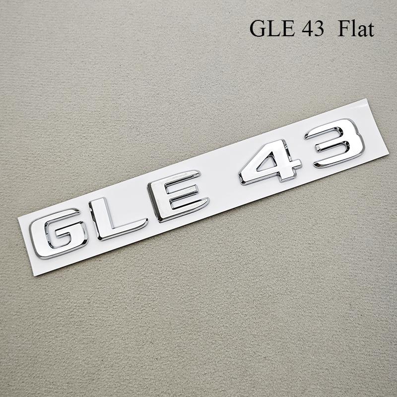 Car Trunk Letters Logo Emblem Badge Decals Sticker For Mercedes Benz AMG GLE Class GLE43 GLE53 GLE63 W166 V167 Auto Accessories