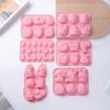 Easter Bunny Egg Shaped Silicone Cake Cookies Mold Chocolate Candy Baking Tool For Easter Kids Birthday Party Diy Decoration