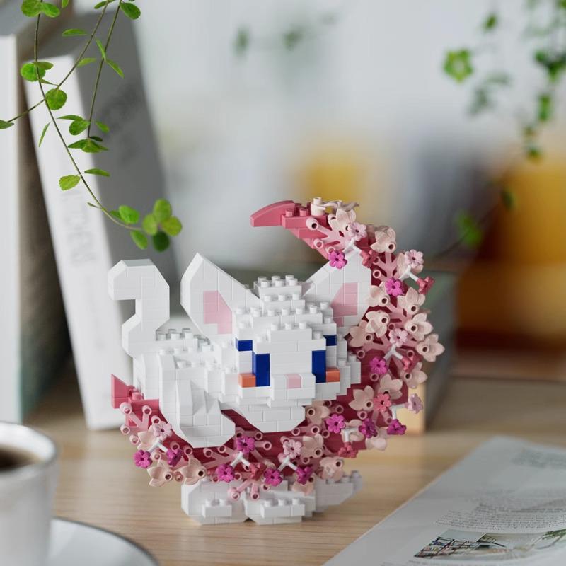 Secret Garden Flower Building Blocks: Rose & Carnation Potted Plant Toy - Perfect for Children's Play and Teacher's Day Gifts