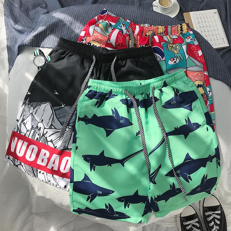 K167 Summer Casual Men's Korean Style Loose Beach Shorts