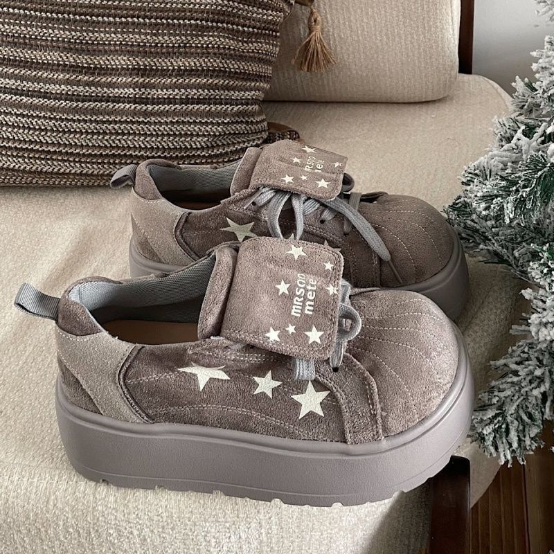 

Korean version of retro star thick-soled heightening German training shoes women s spring new versatile casual lace-up non-slip board shoes 35
