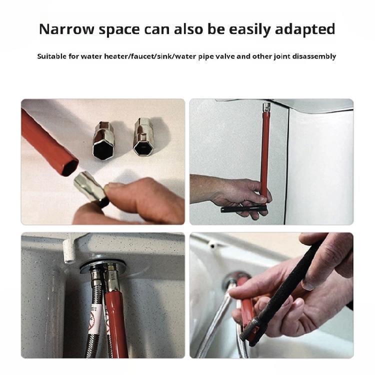 8-12Mm Sink Wrench Set Valves Removal Plumber Tool For Tight Space Plumbing And Valves Adjustments Easy Nut Removal
