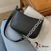 Log Half Two-Way Chain Shoulder Crossbag (2 Colors)