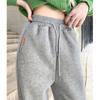 Damskie spodnie dresowe Harun Casual Wiosna Jesień Luźne nogawki Spodnie z wiązaniem Wyszczuplające Szare Spodnie sportowe