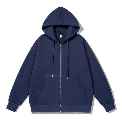 Unisex bluza rozpinana z kapturem: Jednolity Kolor Sportowy Top na Jesień/Zimę