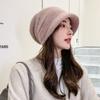 Hat Women's Winter Fashion Autumn and Winter Thermal Hat Knitted Wool Hat